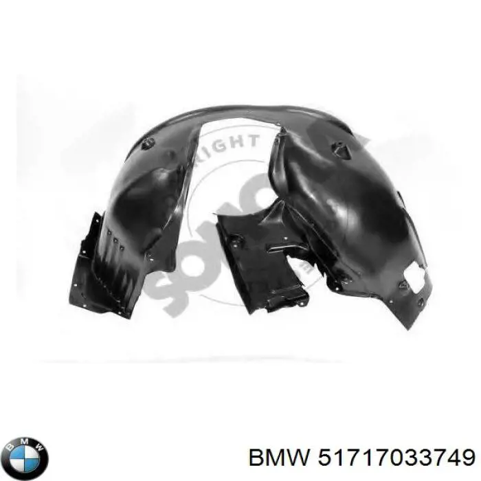 Compre 51717033749 BMW Guarda-barras esquerdo do pára-lama dianteiro