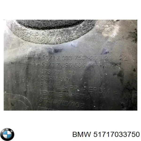 Compre 51717033750 BMW Guarda-barras direito do pára-lama dianteiro