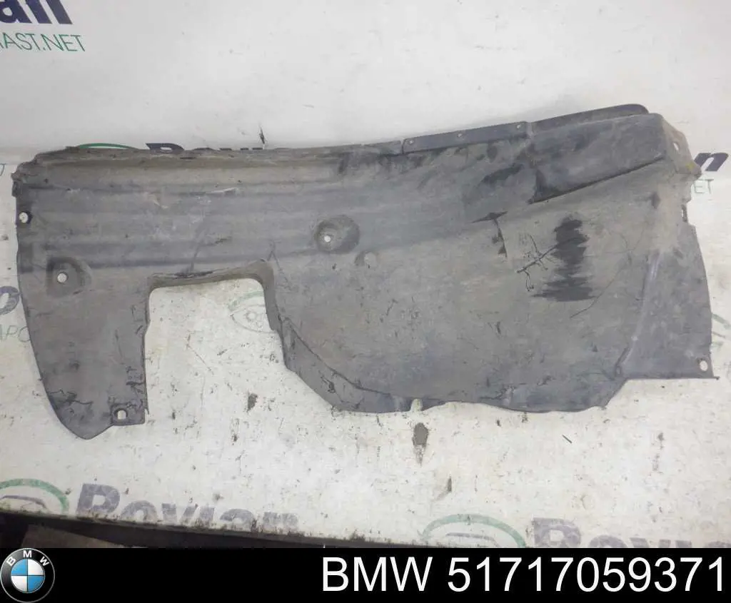 51717059371 BMW Guarda-barras esquerdo traseiro do pára-lama dianteiro