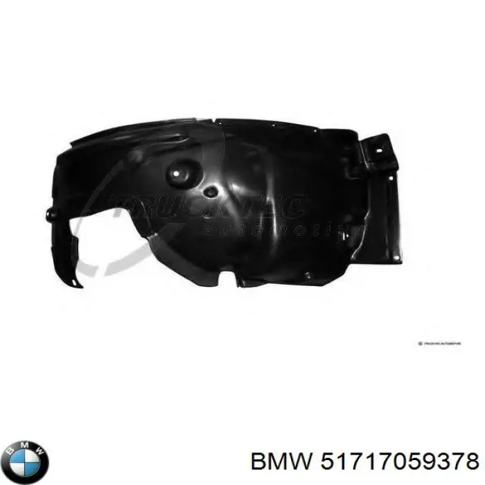 51717059378 BMW Guarda-barras direito traseiro do pára-lama dianteiro