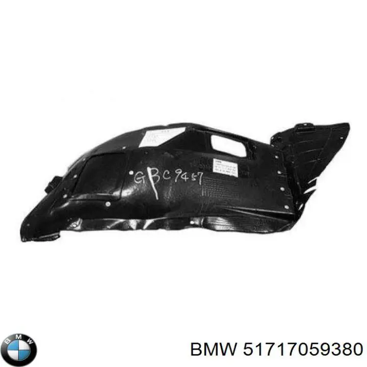 Guarda-barras direito dianteiro do pára-lama dianteiro BMW 51717059380 preço, a partir de 29,82 USD