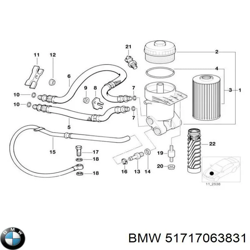 Compre 51717063831 BMW Parafuso de cabeça de motor (CBC)