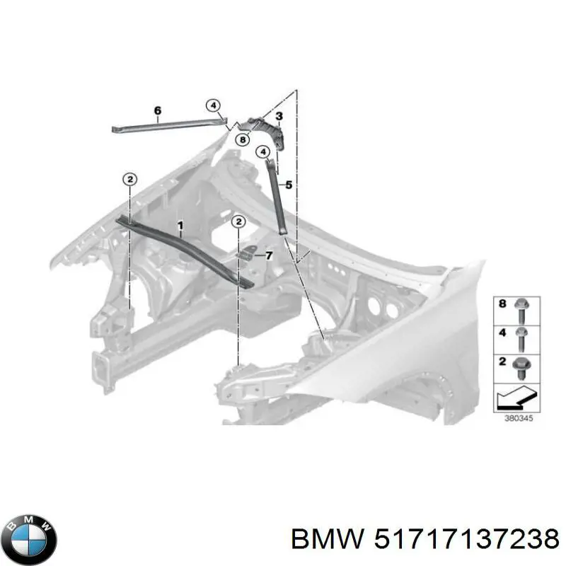 51717137238 BMW Consola de painel de controlo central