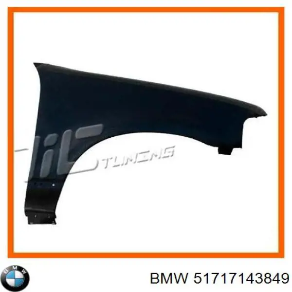 Alcapão do forro do pára-choque dianteiro esquerdo BMW 51717143849 preço, a partir de 6,83 USD
