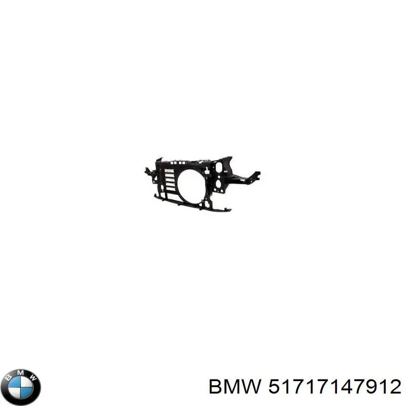 Compre 51717147912 BMW Suporte do radiador montado (painel de montagem de fixação das luzes)