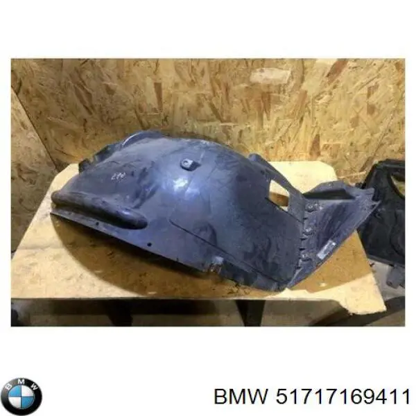 51717169411 BMW Guarda-barras esquerdo dianteiro do pára-lama dianteiro