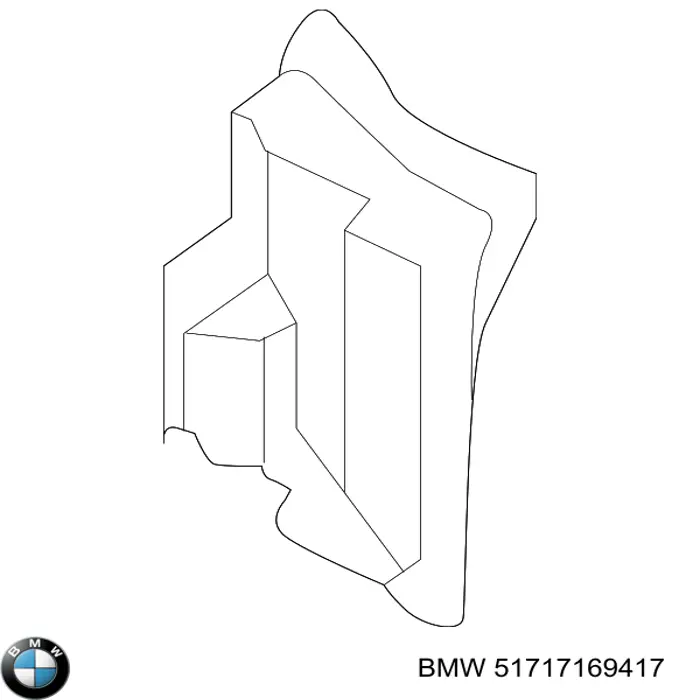 Alcapão do forro do pára-choque dianteiro esquerdo BMW 51717169417 preço, a partir de 111,43 USD