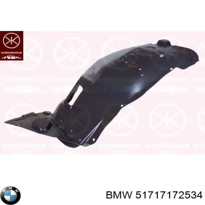 51717172534 BMW Guarda-barras direito dianteiro do pára-lama dianteiro