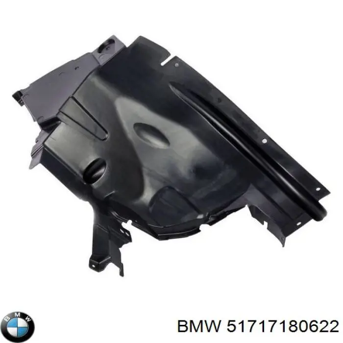 51717180622 BMW Guarda-barras direito traseiro do pára-lama dianteiro