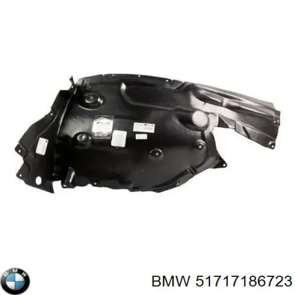 51717186723 BMW Guarda-barras esquerdo traseiro do pára-lama dianteiro