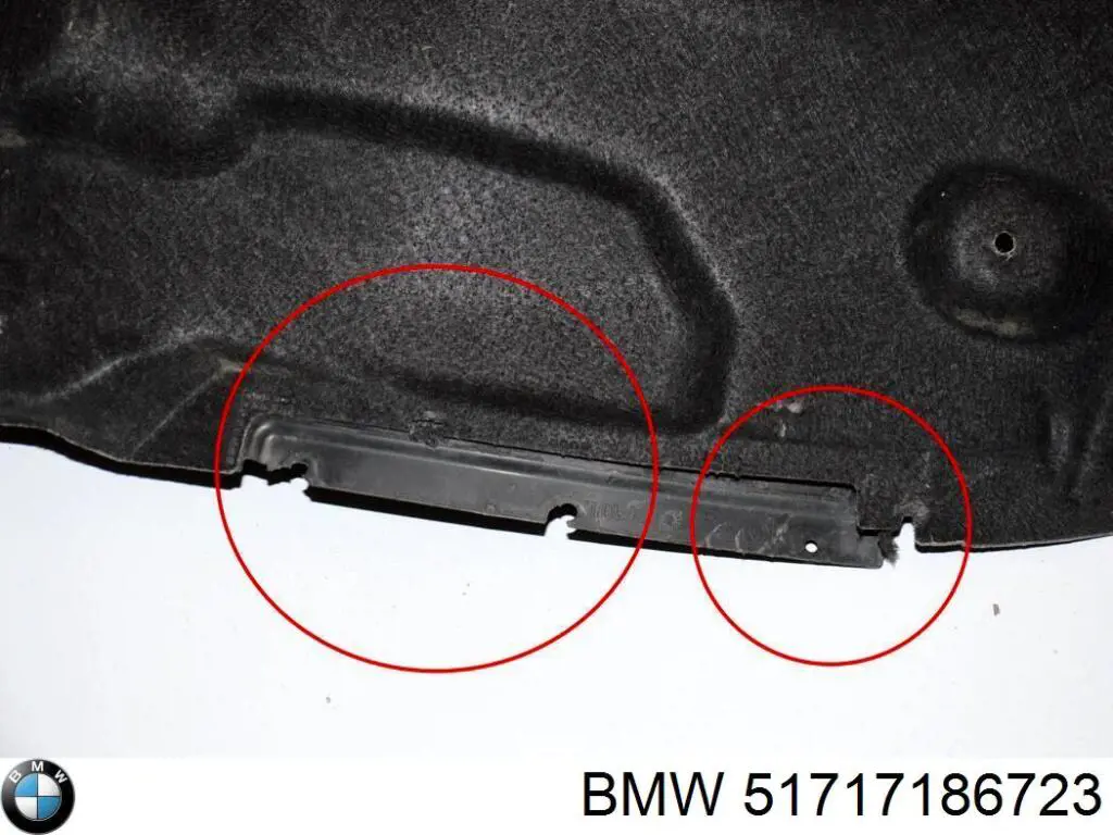 Compre 51717186723 BMW Guarda-barras esquerdo traseiro do pára-lama dianteiro