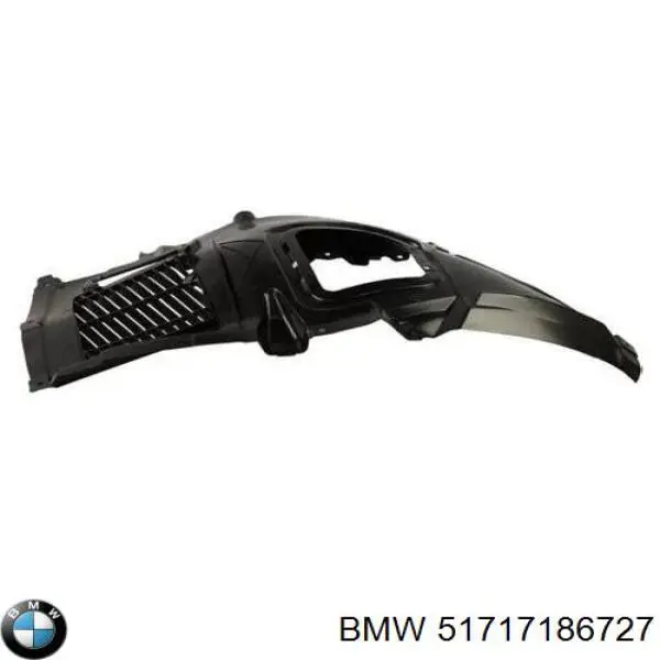 51717186727 BMW Guarda-barras esquerdo dianteiro do pára-lama dianteiro