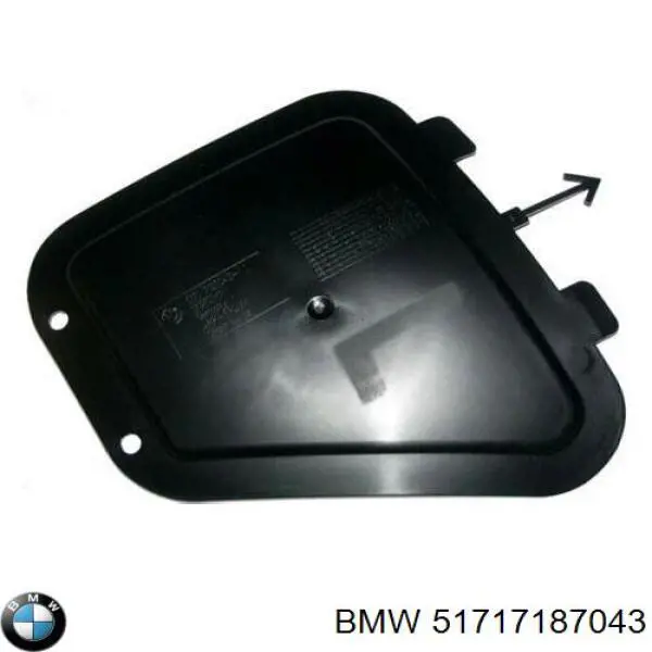 51717187043 BMW Alcapão do forro do pára-choque dianteiro esquerdo