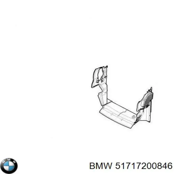 Proteção de motor, de panela (da seção de motor) BMW 51717200846 preço, a partir de 66,75 USD