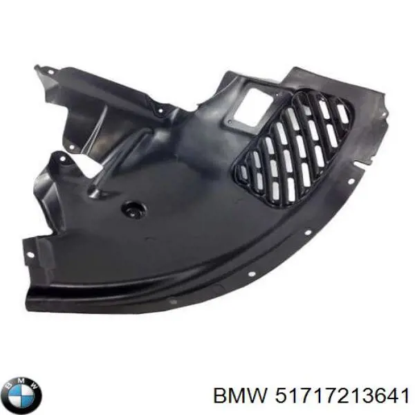51717213641 BMW Guarda-barras esquerdo dianteiro do pára-lama dianteiro