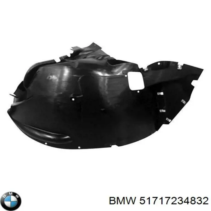 Compre 51717234832 BMW Guarda-barras direito dianteiro do pára-lama dianteiro