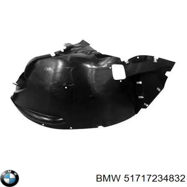 51717234832 BMW Guarda-barras direito dianteiro do pára-lama dianteiro