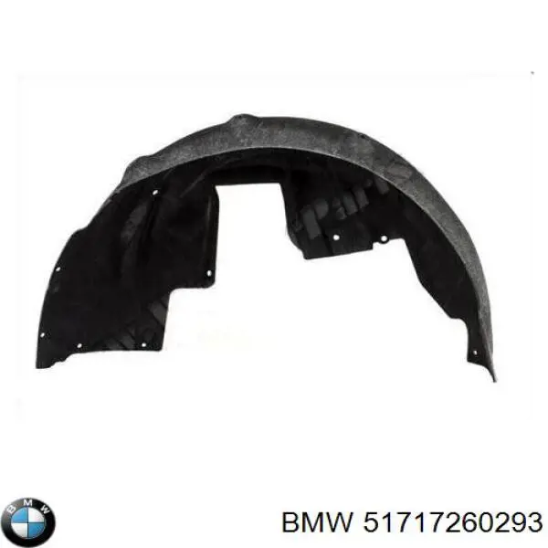 51717260293 BMW Guarda-barras do pára-lama traseiro esquerdo