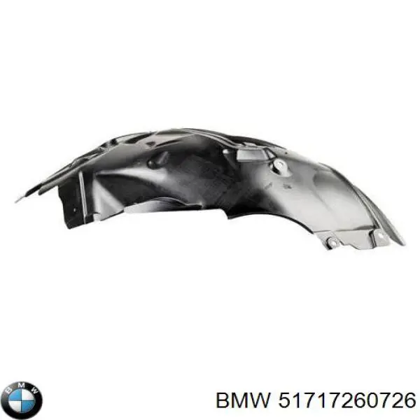 51717260726 BMW Guarda-barras direito dianteiro do pára-lama dianteiro