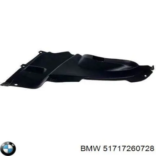 51717260728 BMW Guarda-barras direito do pára-lama dianteiro