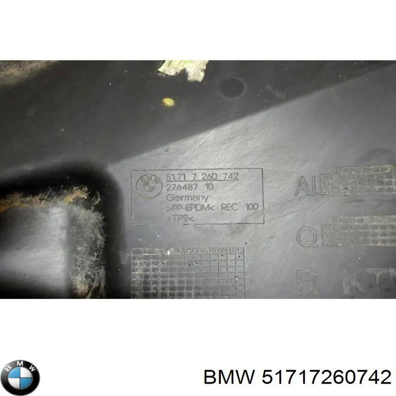 Escudo protetor contra o barro de arco dianteiro do pára-lama BMW 51717260742 preço, a partir de 62,80 USD