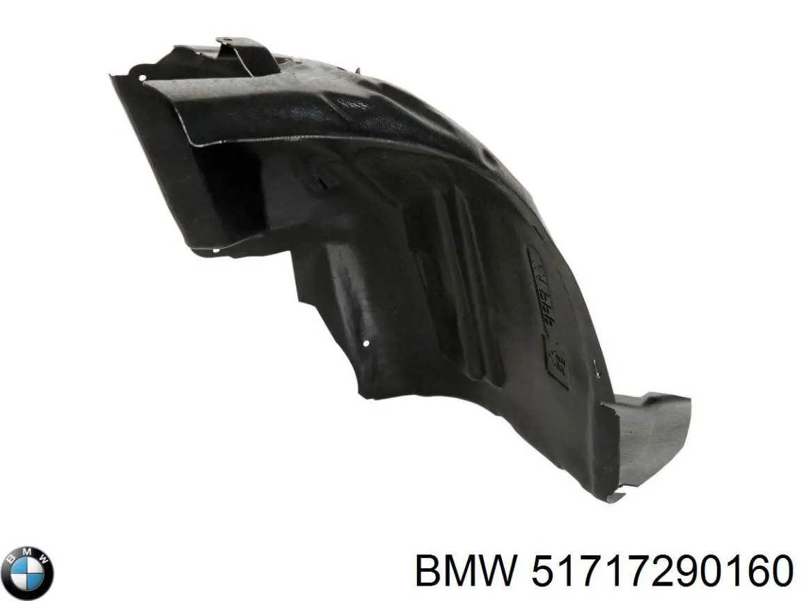 51717290160 BMW Guarda-barras direito dianteiro do pára-lama dianteiro