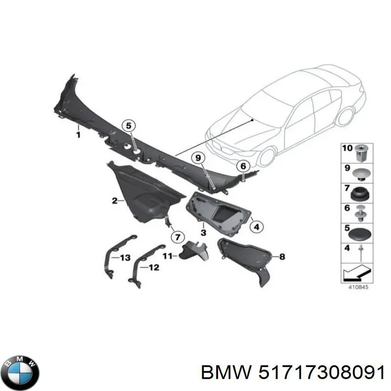 BMW 51717308091 preço, a partir de 17,71 USD