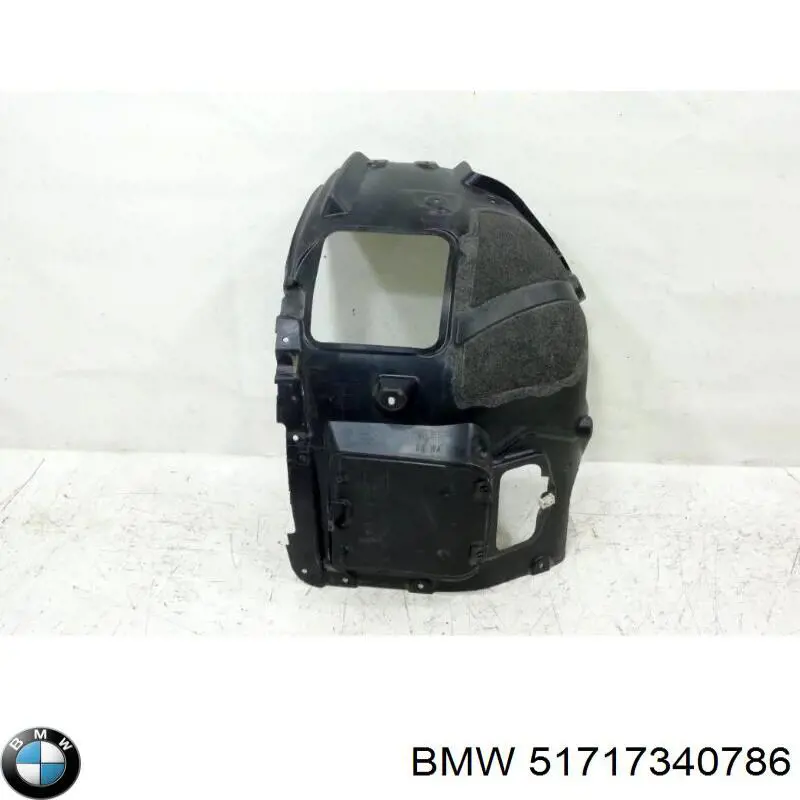 51717340786 BMW Guarda-barras direito dianteiro do pára-lama dianteiro