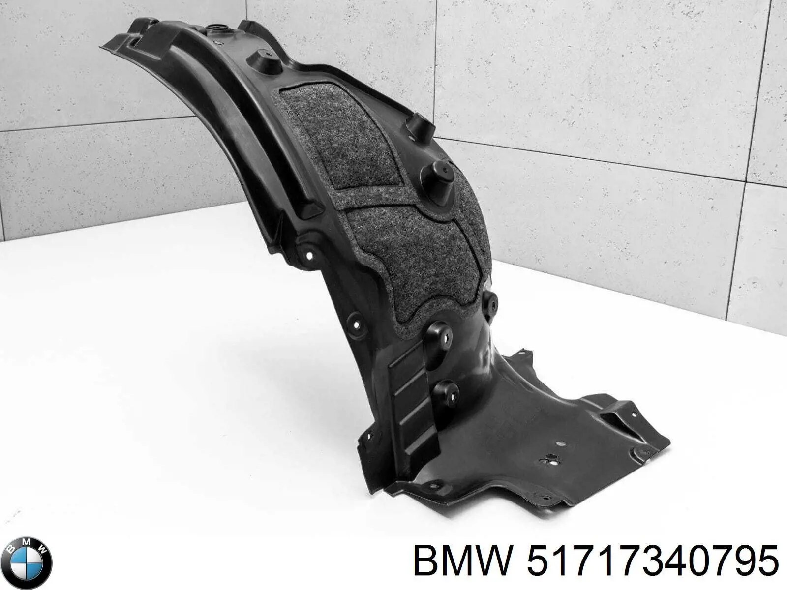 51717340795 BMW Guarda-barras esquerdo traseiro do pára-lama dianteiro
