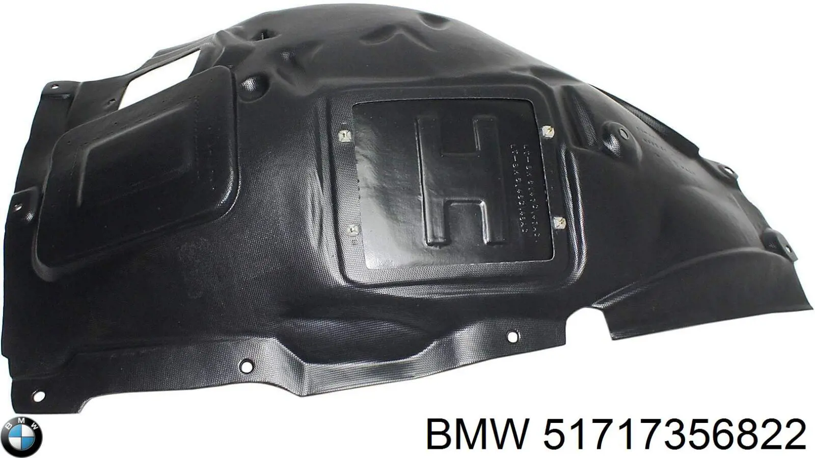 Compre 51717356822 BMW Guarda-barras direito traseiro do pára-lama dianteiro