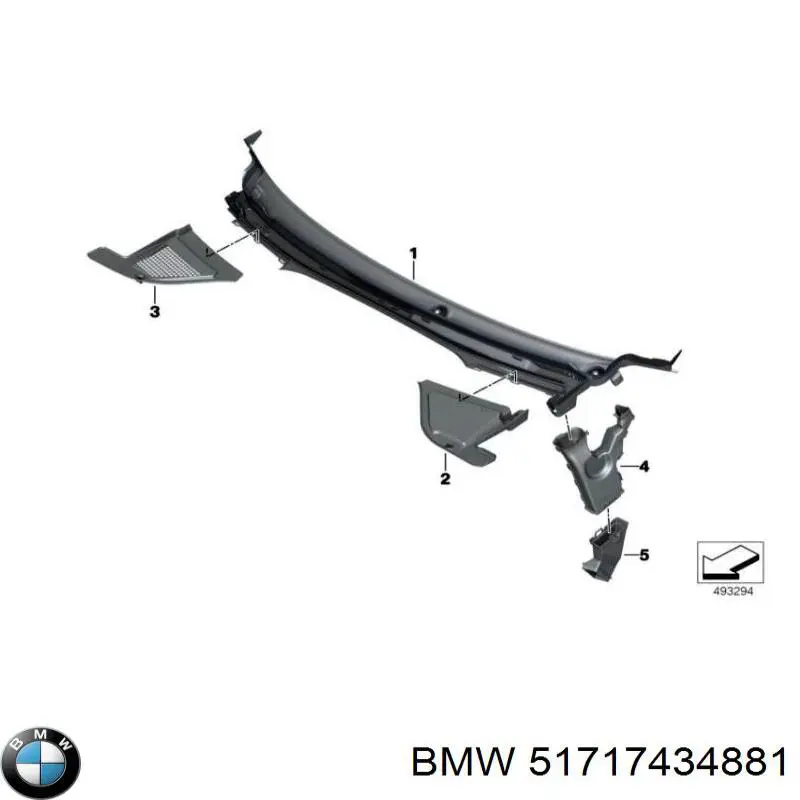 51717434881 BMW Tampão lateral de bofes