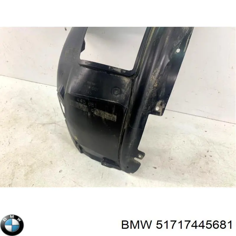 51717445681 BMW Guarda-barras esquerdo dianteiro do pára-lama dianteiro