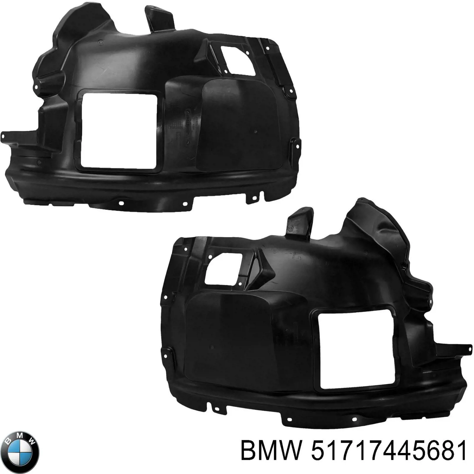 Guarda-barras esquerdo dianteiro do pára-lama dianteiro BMW 51717445681 preço, a partir de 87,19 USD