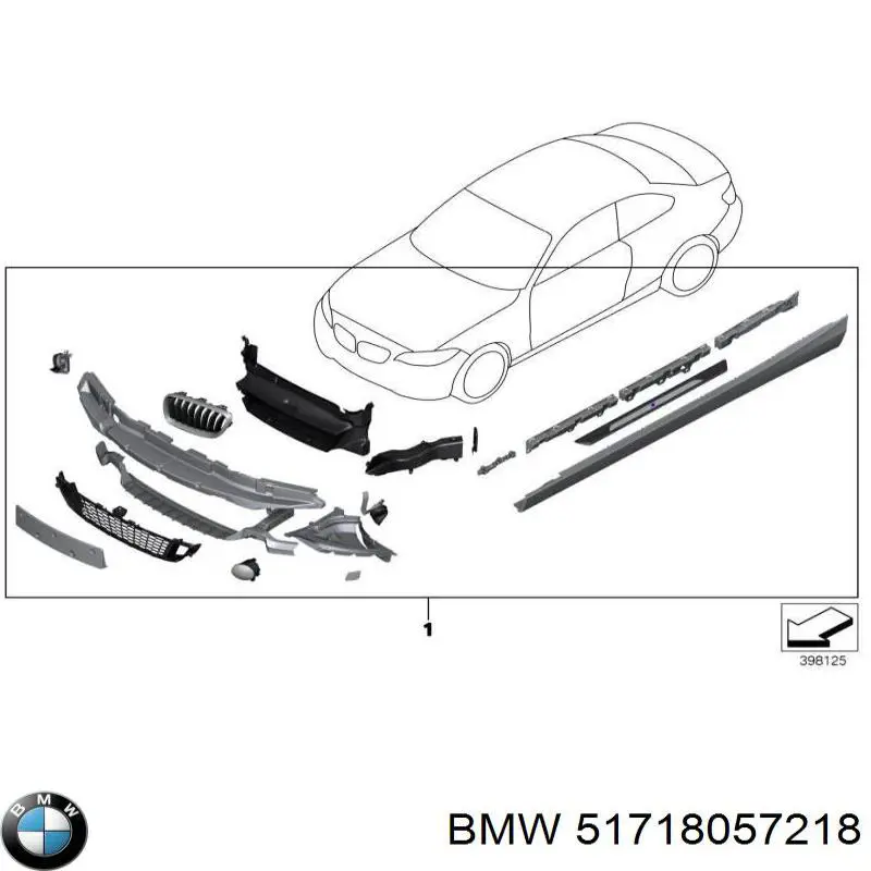Escudo protetor contra o barro de arco dianteiro do pára-lama BMW 51718057218 preço, a partir de 57,62 USD