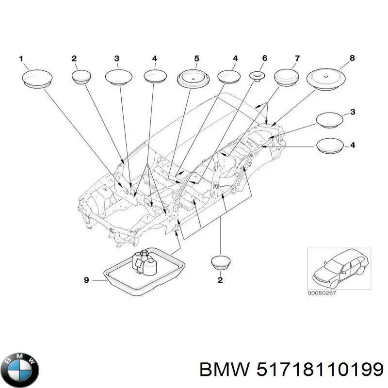  BMW 51718110199 preço, a partir de 0,96 USD