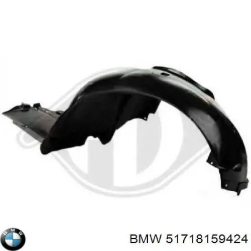 Compre 51718159424 BMW Guarda-barras direito do pára-lama dianteiro