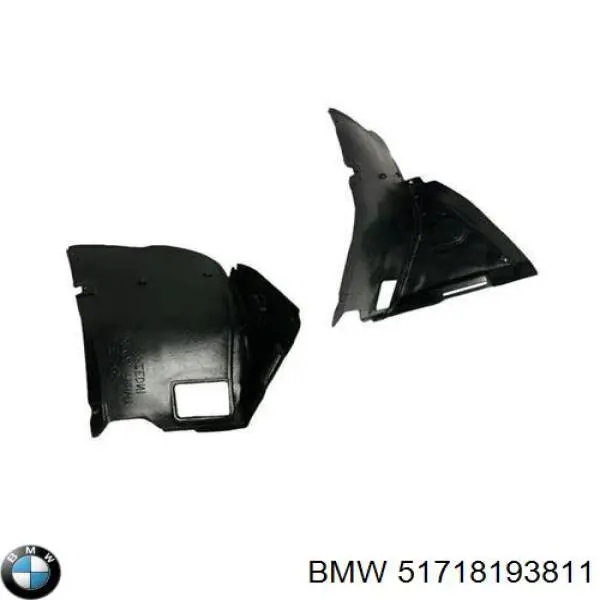 Compre 51718193811 BMW Guarda-barras esquerdo dianteiro do pára-lama dianteiro