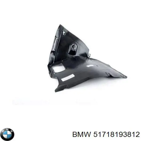 Compre 51718193812 BMW Guarda-barras direito dianteiro do pára-lama dianteiro