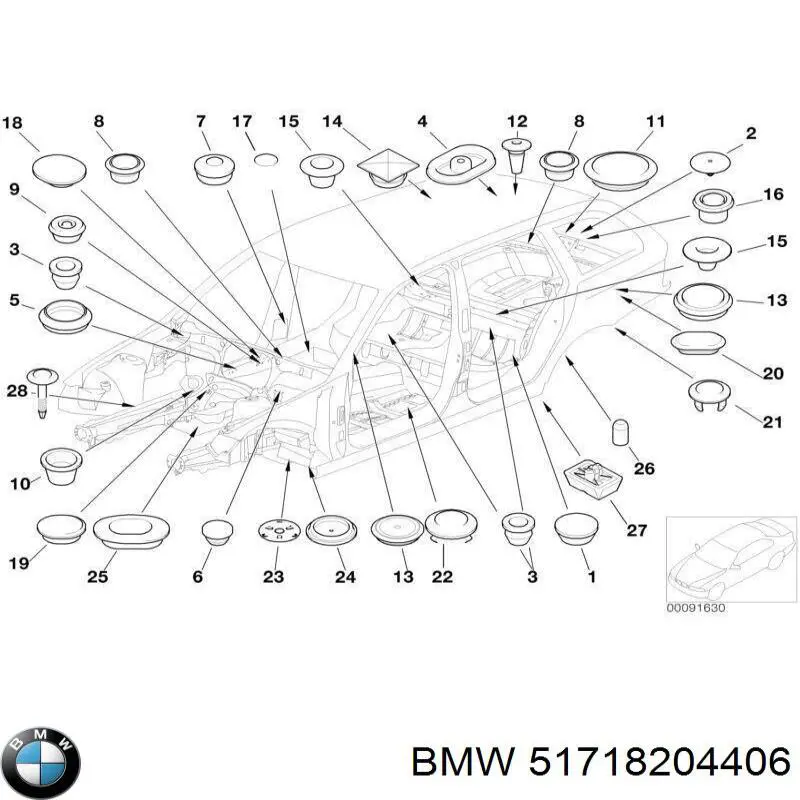  BMW 51718204406 preço, a partir de 1,35 USD