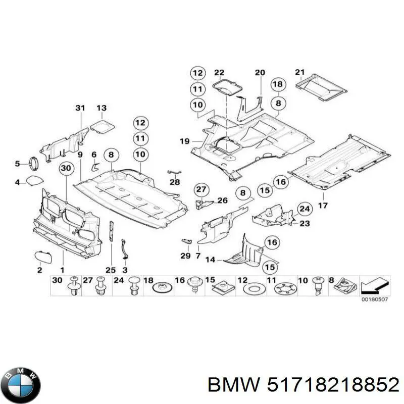  BMW 51718218852 preço, a partir de 4,71 USD