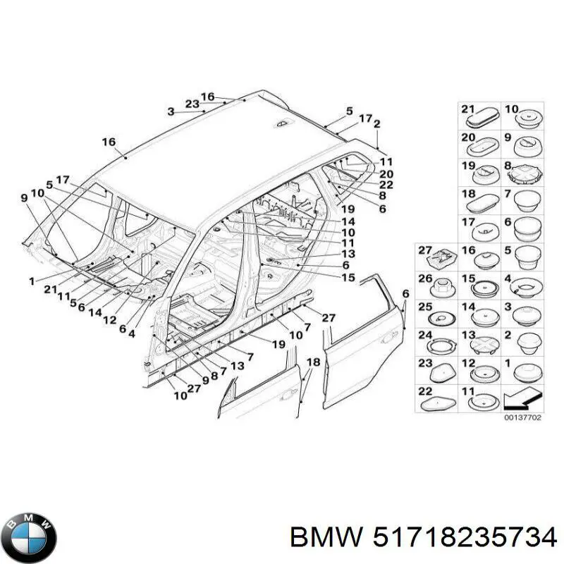 Compre 51718235734 BMW Kit de reparação de cilindro mestre do freio