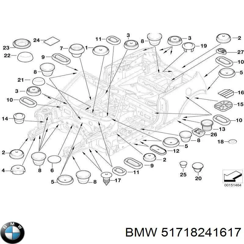 Compre 51718241617 BMW 