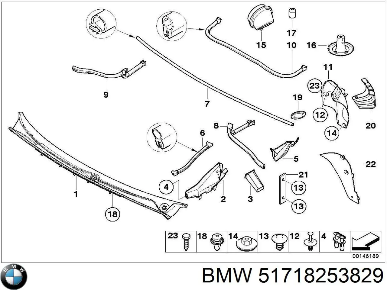  BMW 51718253829 preço, a partir de 17,54 USD
