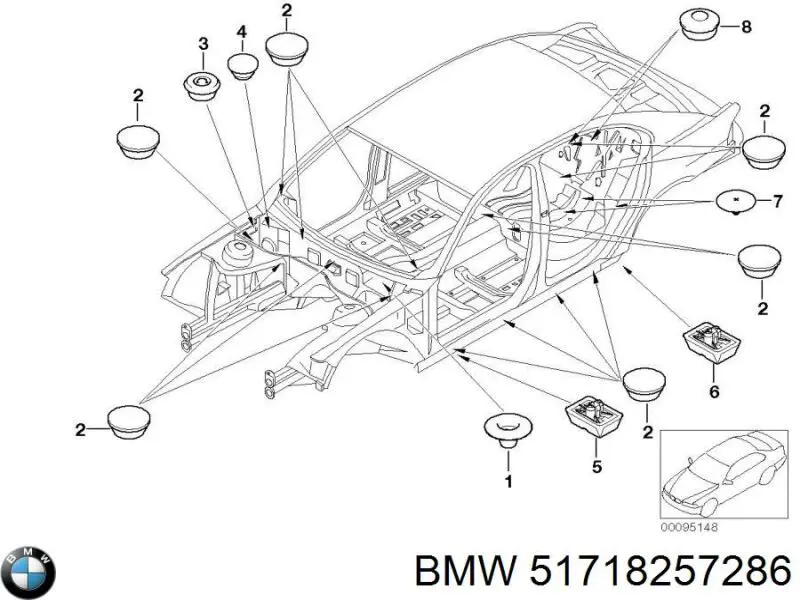  BMW 51718257286 preço, a partir de 1,24 USD