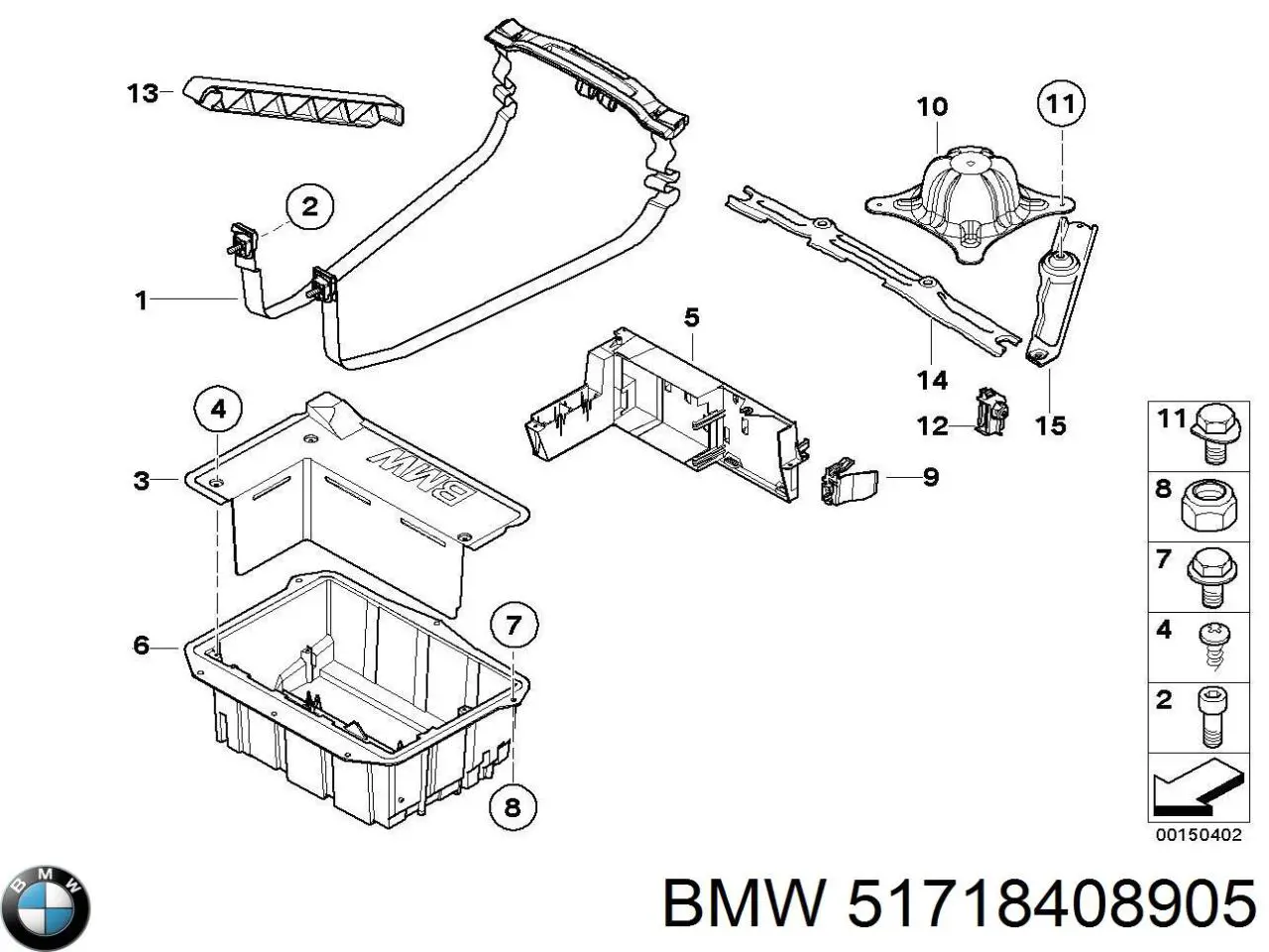Cárter de bateria recarregável (PILHA) BMW 51718408905 preço, a partir de 75,61 USD