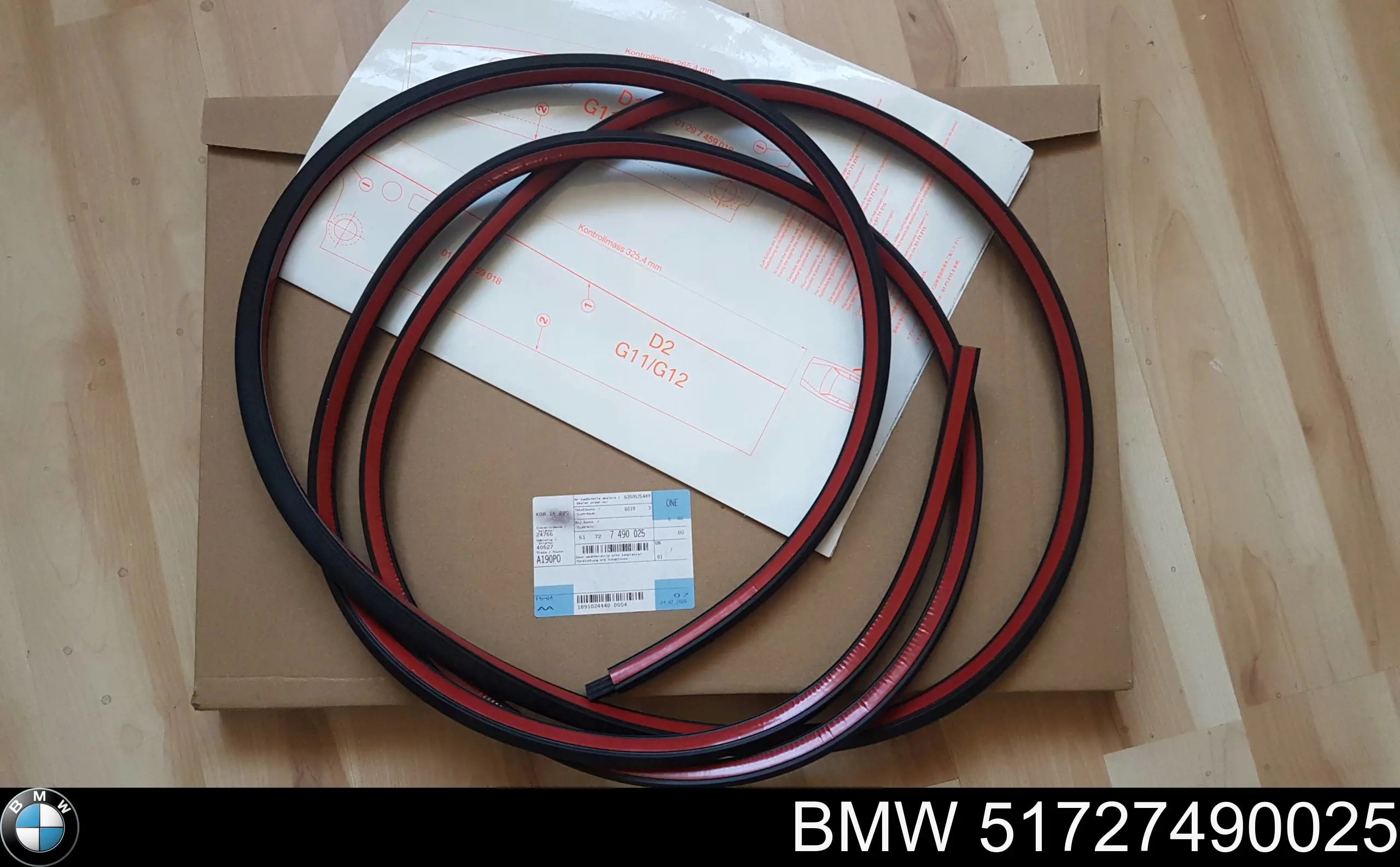 51727490025 BMW Compactador da porta dianteira (na porta)