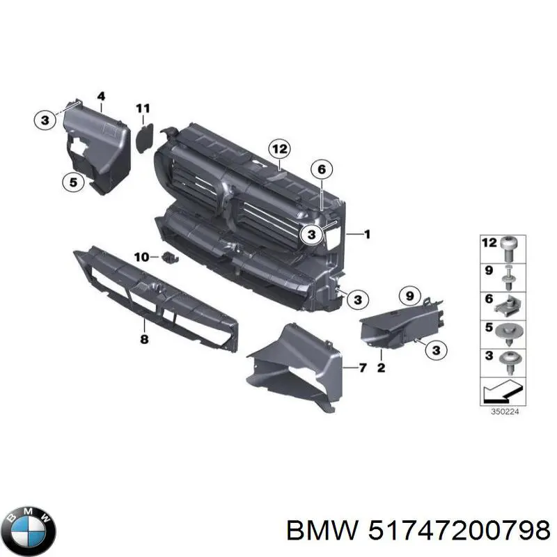 Conduto de ar do freio de disco direito BMW 51747200798 preço, a partir de 35,34 USD
