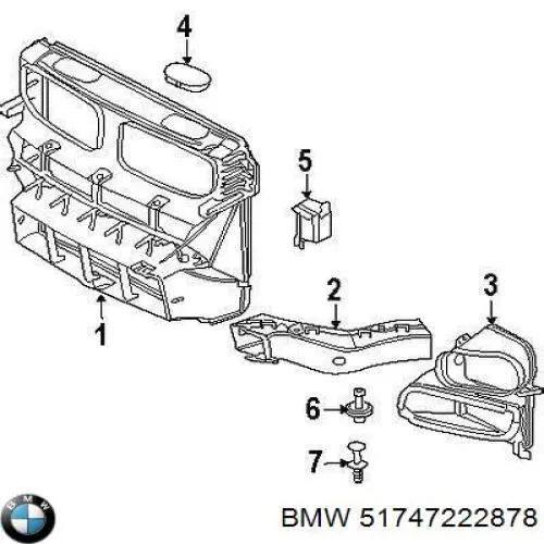 Conduto de ar do freio de disco direito BMW 51747222878 preço, a partir de 44,91 USD