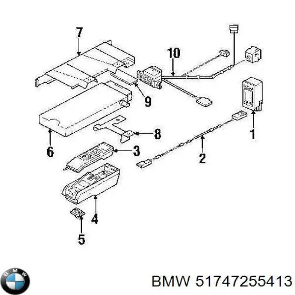 Compre 51747255413 BMW Conduto de ar (defletor) do radiador