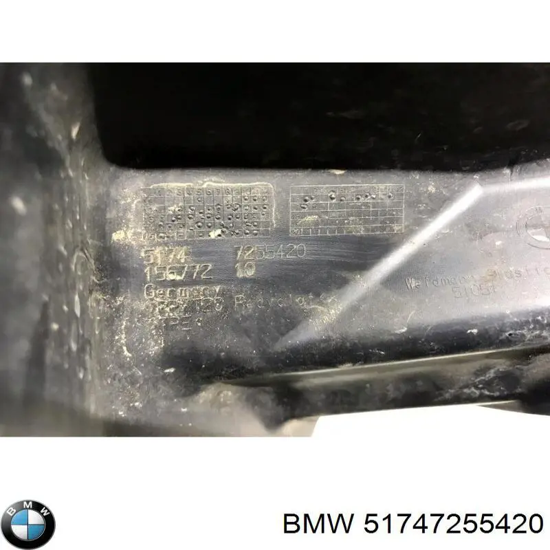 Compre 51747255420 BMW Conduto de ar (defletor) direito do radiador